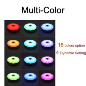 wobsion Puck Lights with Remote, Color Changing Under Cabinet Led Lighting, Closet Light, USB Rechargeable Puck Lights for Counter,Closet,Display Case,Perfect for Home Dec,2 Pack