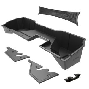 tyger auto underseat storage box compatible with 2014-2018 chevy silverado/gmc sierra 1500; 2015-2019 silverado/sierra hd double cab | black rear under seat storage organizer | tg-cb5c2248