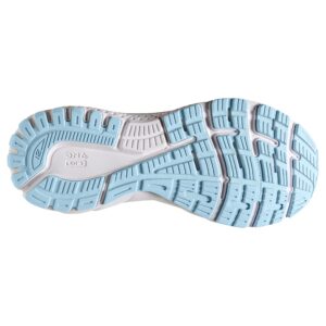 Brooks Women's Adrenaline GTS 21 Supportive Running Shoe - Oyster/Alloy/Light Blue - 6 Narrow