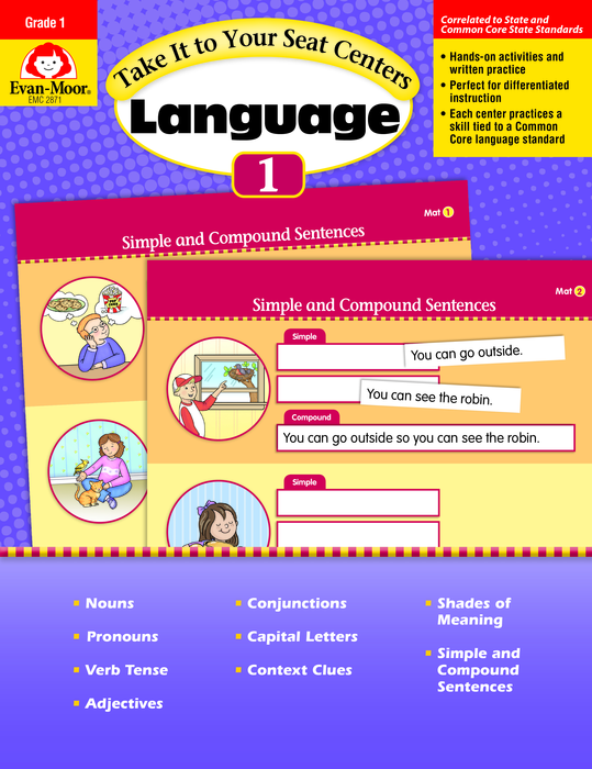 Take It to Your Seat: Language Centers, Grade K - Teacher Reproducibles, E-book