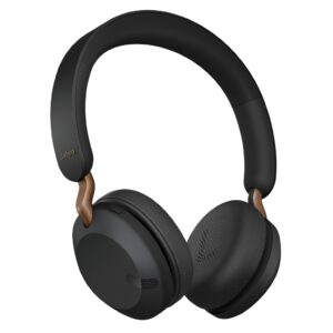 jabra elite 45h, copper black – on-ear wireless headphones with up to 50 hours of battery life, superior sound with advanced 40mm speakers – compact, foldable & lightweight design