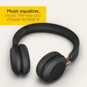 Jabra Elite 45h, Copper Black – On-Ear Wireless Headphones with Up to 50 Hours of Battery Life, Superior Sound with Advanced 40mm Speakers – Compact, Foldable & Lightweight Design