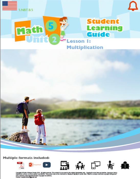 Grade 5: Math: Operations with Whole Numbers: L1: Multiplication 5.NBT.B.5