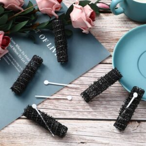 20 Pieces Hair Styling Brush Roller Hair Curler Roller Hair Mesh Roller and 20 Pieces Plastic Roller Picks for Women Girls Hair Styling, 2.5 x 0.7 Inch