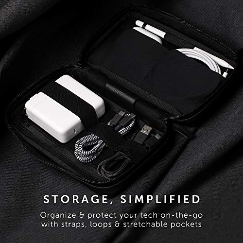 Native Union Stow Organizer – Premium Travel Tech Kit Crafted with Durable Canvas – Keep Essentials Organized with Flexible Storage & Quick-Access Pocket for Cables, Chargers, SIM Cards & More (Slate)