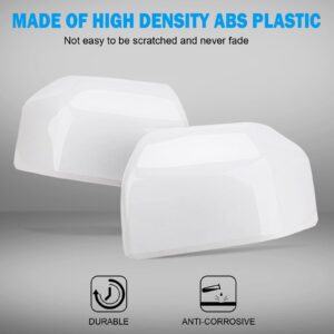 Oxford White Mirror Cover Caps Compatible with Ford F150 2015 2016 2017 2018 2019 2020 Door Rear View Upgrade