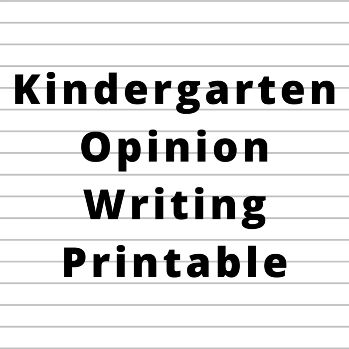 Opinion Writing Printable