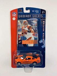 2006 upper deck nfl players gridiron greats replica die cast car with card 1:64 scale ford mustang gt - carson palmer cincinnati bengals