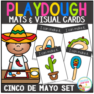 playdough mats & visual cards: cinco de mayo set