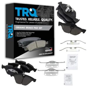 trq front & rear premium posi ceramic disc brake pads for bmw 328i 328xi x1 new