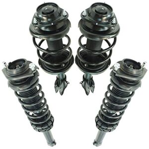 TRQ Front and Rear Strut & Coil Spring Assembly Set Driver & Passenger Sides Compatible with 10-12 Subaru Outback