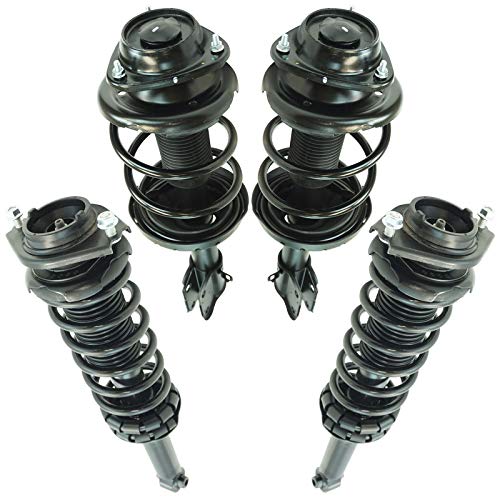 TRQ Front and Rear Strut & Coil Spring Assembly Set Driver & Passenger Sides Compatible with 10-12 Subaru Outback