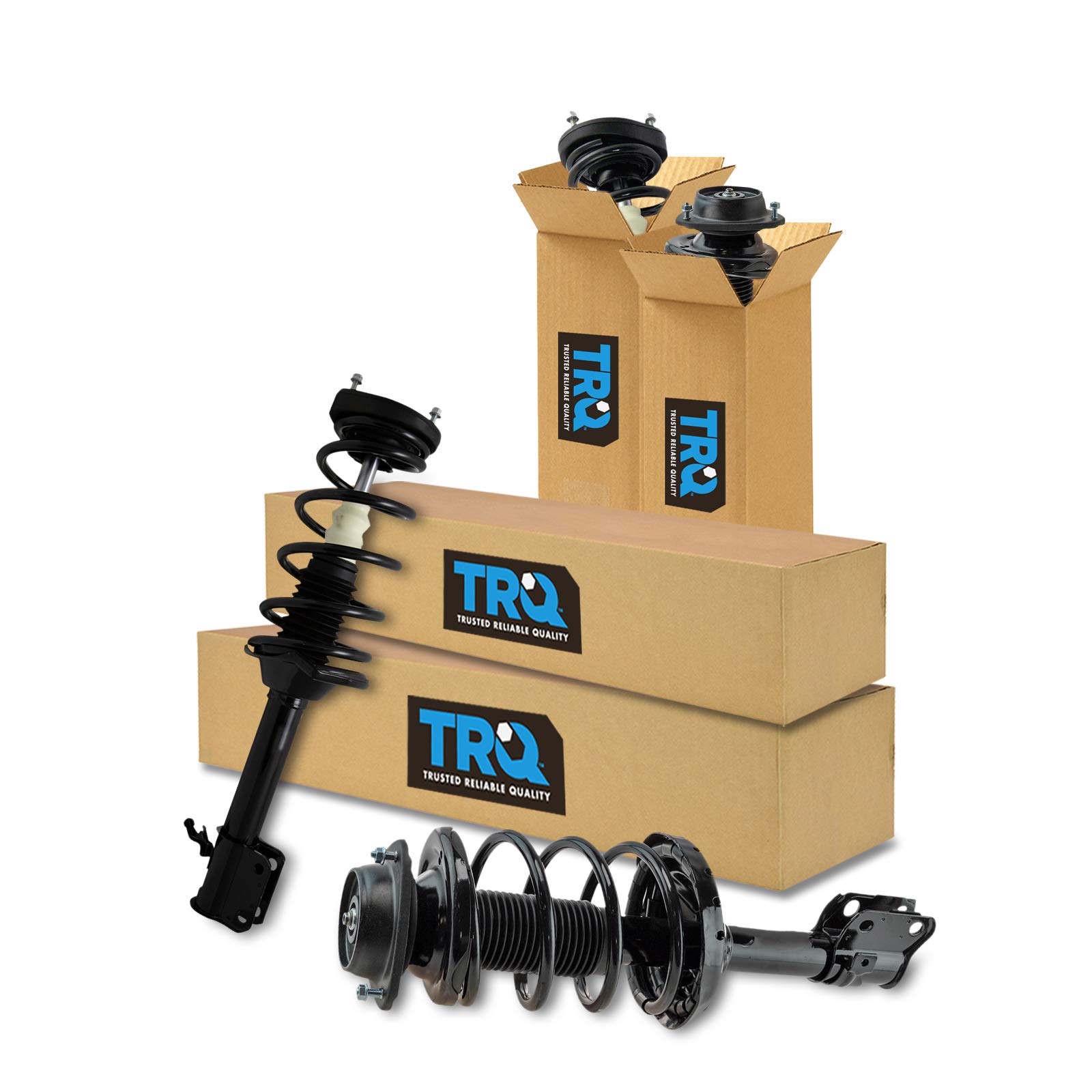 TRQ Complete Loaded Strut Spring Assembly Front & Rear Kit for Subaru Forester