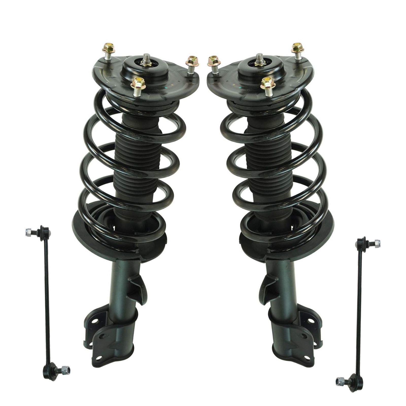 TRQ Front Suspension Kit Strut & Spring Assemblies w/End Links for 11-13 Sorento