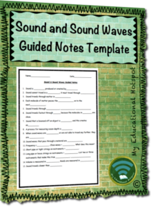 sound and sound waves guided notes template