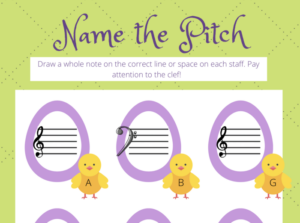 music activities and games: easter theme mega pack
