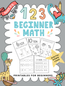 beginner math printables