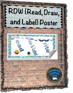 read draw write (rdw) poster