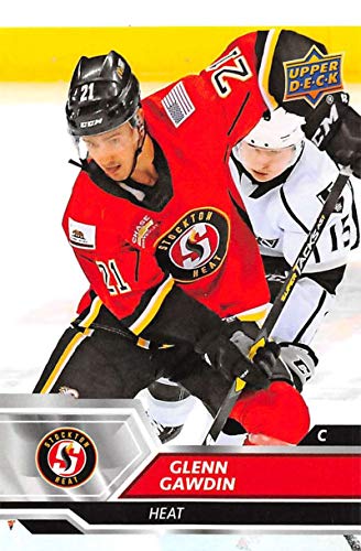 2019-20 Upper Deck AHL #48 Glenn Gawdin RC Rookie Stockton Heat Hockey Trading Card