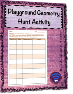 playground geometry hunt activity