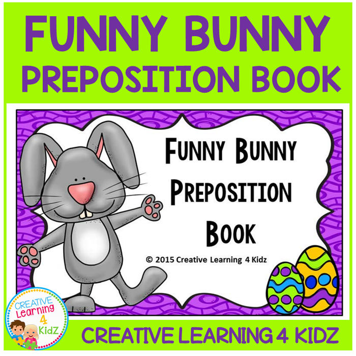 Preposition Funny Bunny Book Easter