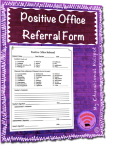 positive office referral template