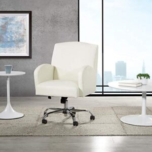 osp home furnishings joliet office chair in linen fabric with chrome base