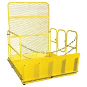 titan attachments 54-in wide mobile easy loading work platform for fork trucks and forklifts