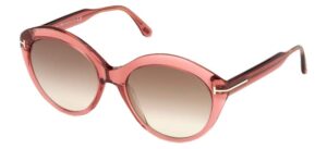 tom ford oval sunglasses tf763 maxine 72f transparent rose 56mm ft0763