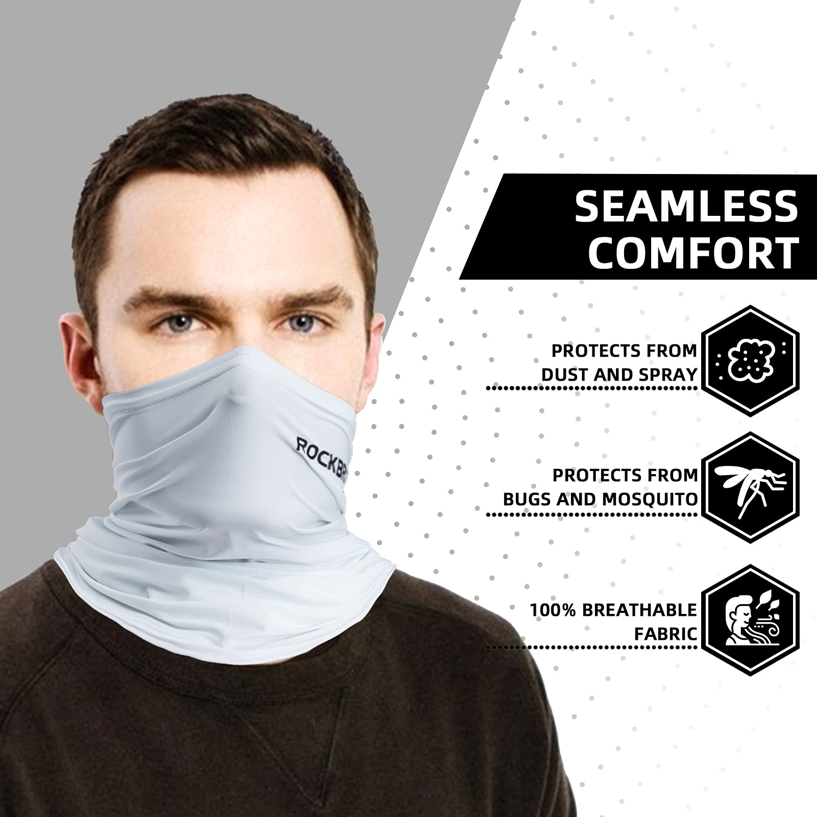 Cooling Neck Gaiter Bandana Face Mask for Men Neck Gaiters Summer Half Face Scarf Cover Sun UV Protection for Cycling Fishing