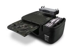 autoexec aue10760 gripmaster car desk realtree edge camouflage with built-in 200 watt power inverter and printer stand