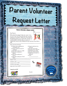 parent volunteers request letter form