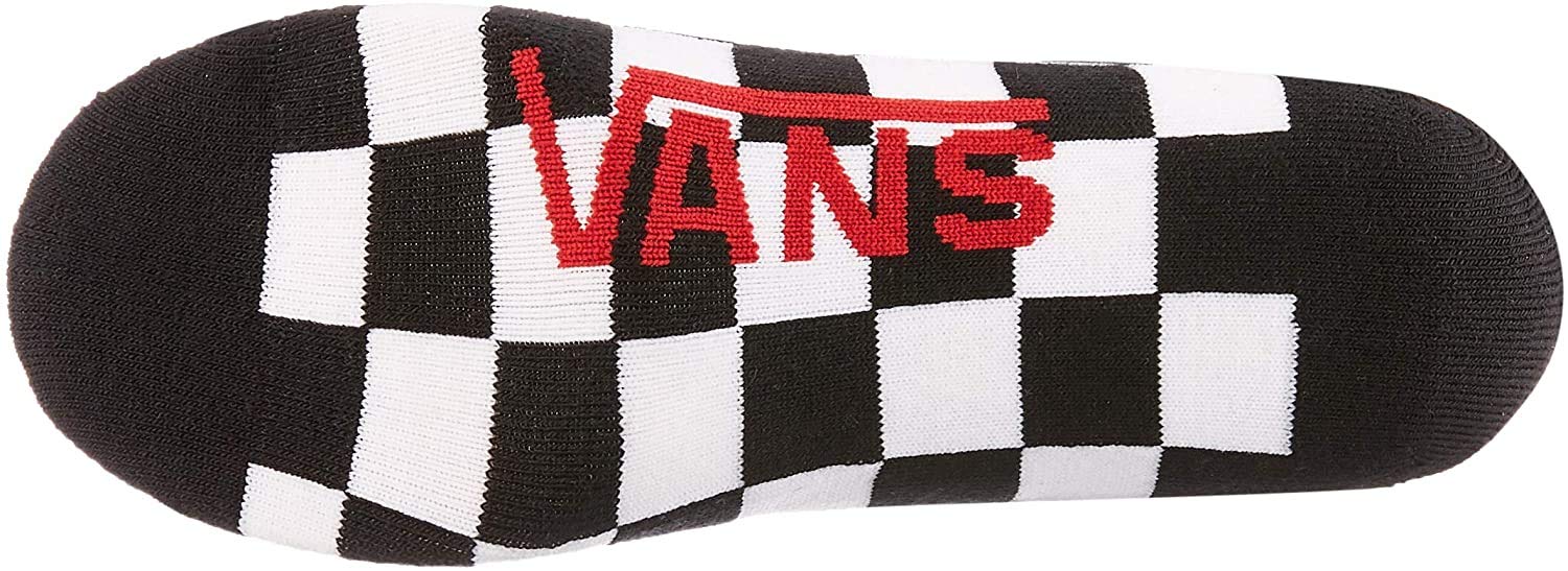 VANS - Men's, Classic Super No-Show Socks - Assorted 3 Pair Pack (Black/White, Red/White, Black/Grey) L 9.5-13