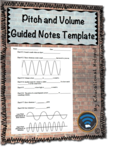 pitch and volume guided notes template