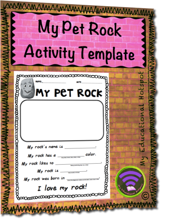 My Pet Rock Activity Template