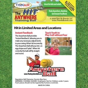 Nature Bound The Anywhere Ball for Golf, Yellow, 12 Pack in Mesh Bag, Designed for Skills Practice and Driving Skills