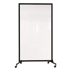 Norwood Commercial Furniture Healthy Safeguard Clear Portable Room Divider/Privacy Screen 6' 2" H- One Panel (3' 4" L) for Medical Facilities, Schools, Airports, Athletic Facilities (NOR-CRD1)