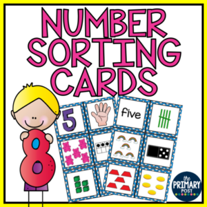 number sorting cards