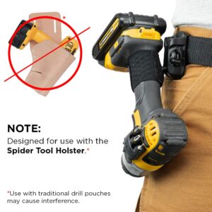 Spider Tool Holster - BitGripper v2 - Pack of Four - High Strength 3M Adhesive Drill add-on for Easy Access to six Driver bits on The Side of Your Power Drill or Driver!