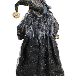 Windy Hill Collection 18" Black Bat & Pumpkin Tabletop Fabric Halloween Fall Harvest Witch Collectible Figure Figurine Plastic Cone Body 911806