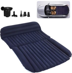 qdh suv air mattress - thickened car bed back seat mattress - portable car mattress for vehicle cushion air bed inflatable mattress car bed with air-pump - camping mattress for suv