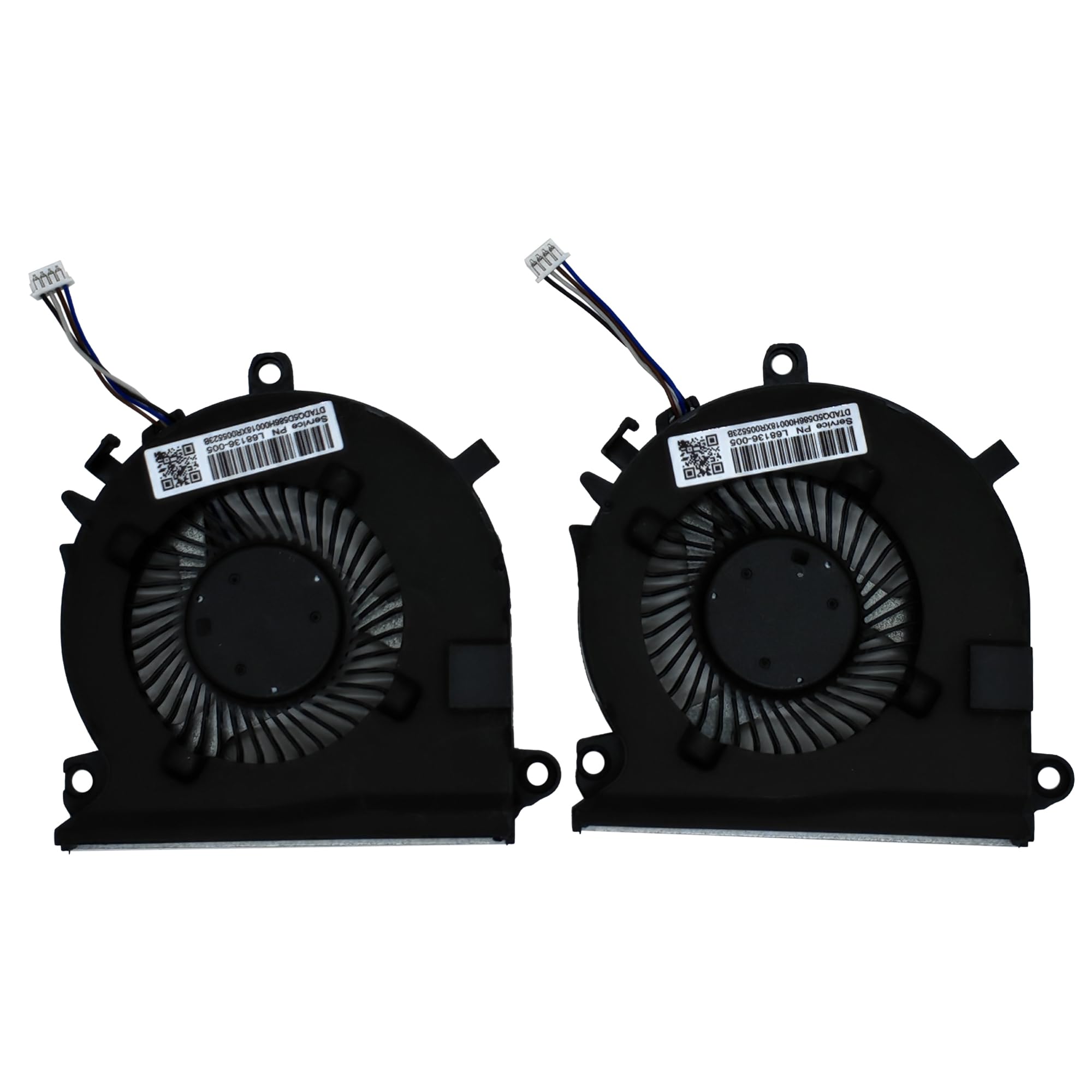 ZHAWULEEFB Replacement CPU+GPU Fan for HP Pavilion Gaming 15-EC Series Cooling Fan 15-EC0013D Service PN: L77560-001 DC5V 0.5A 1PCS