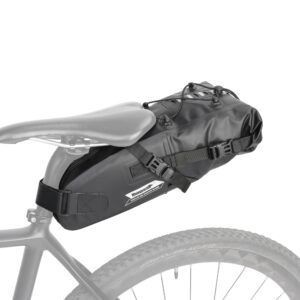 rhinowalk bike saddle bag waterproof bicycle bag cycling seat bag mountain road portable storage bag, 5l