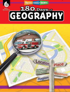 workbook: 180 days of geography - daily practice for 5th graders