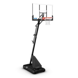 spalding ncaa exactaheight™ 50” performance acrylic portable basketball hoop multi color