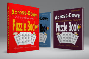 across down adding and subtracting puzzle books bundle pack