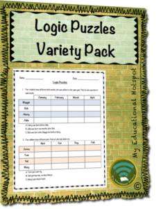 logic puzzles variety pack