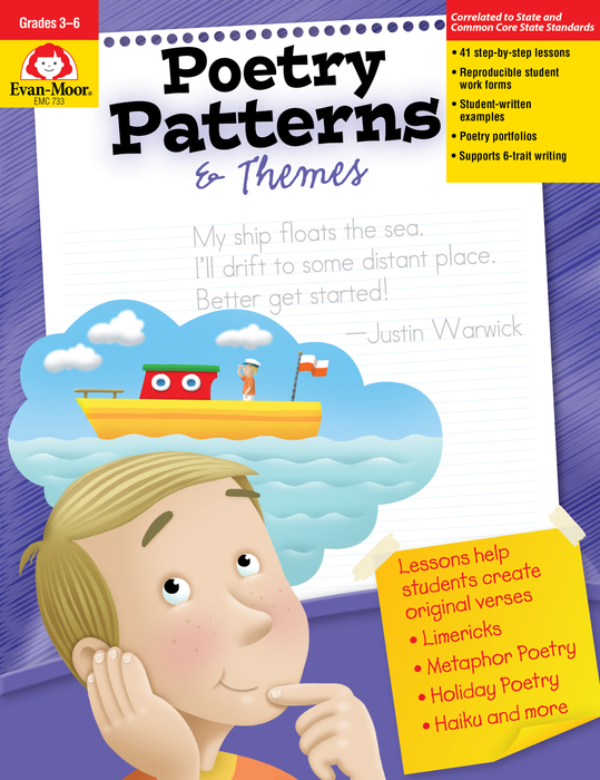 Poetry Patterns & Themes, Grades 3-6 - Teacher Reproducibles, E-book