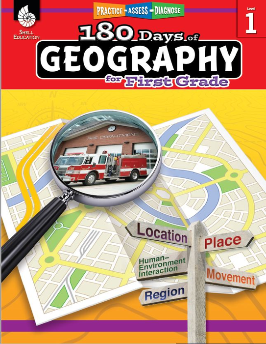 Workbook: 180 days of Geography - Daily practice for 1st grade