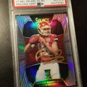 Patrick Mahomes 2016 Panini Select Redemption Prizm RC PSA MINT 9 AUTO 9 1/1 MVP - Football Slabbed Autographed Cards